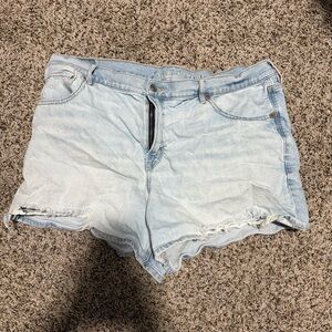 American Eagle Light Blue Jean Shorts